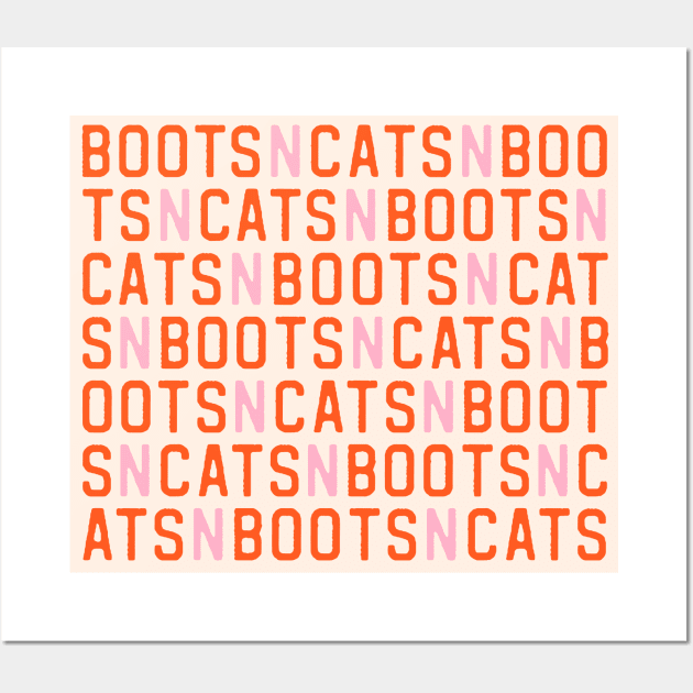 Boots n cats: Say it quickly and voila! you're a beatboxer (pink and letters) Wall Art by PlanetSnark